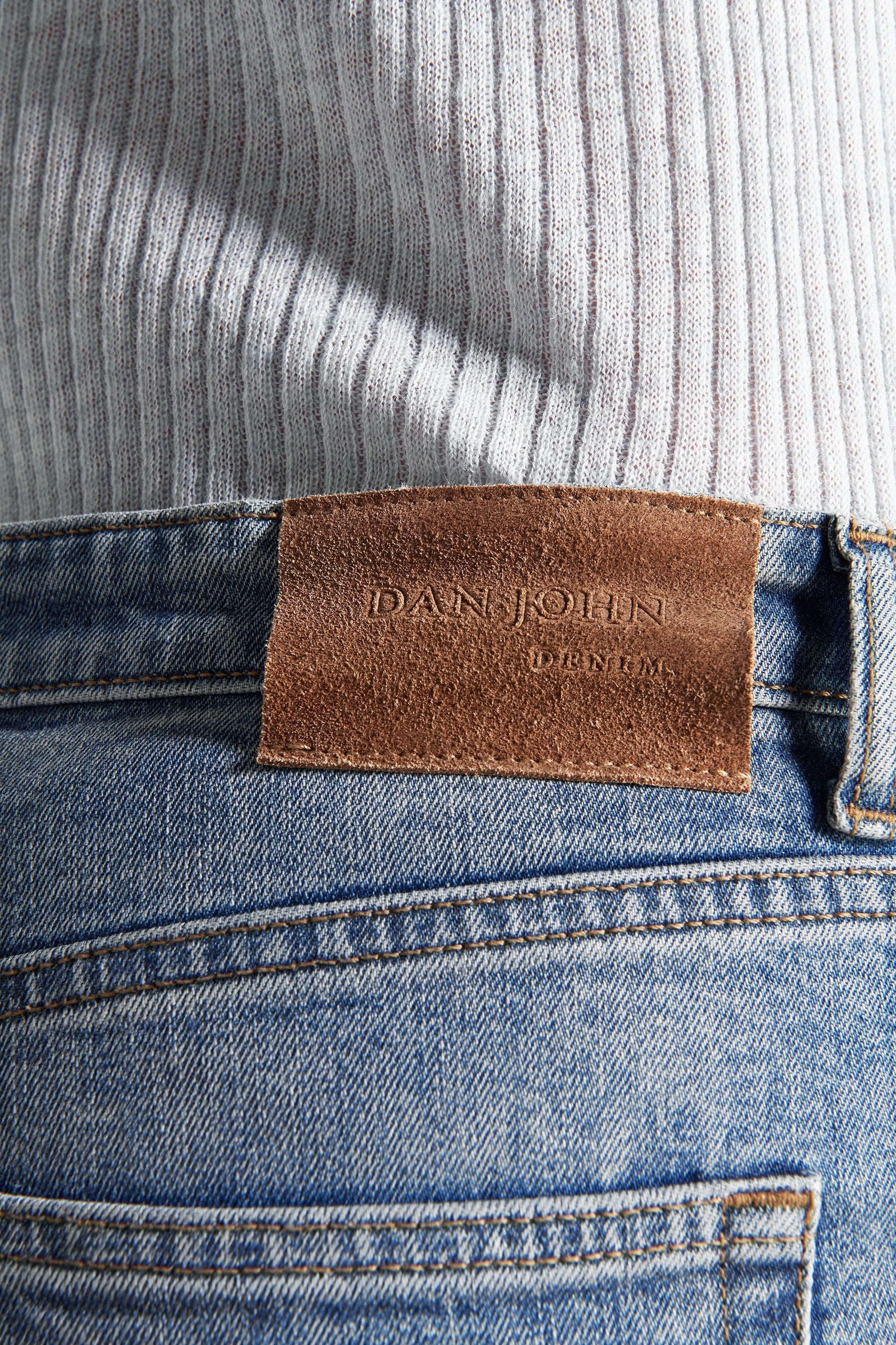 Pantaloni denim blu medio-Dan John