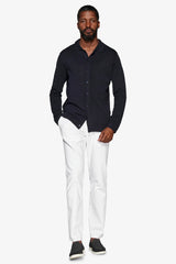 Camicia in maglia navy-Dan John