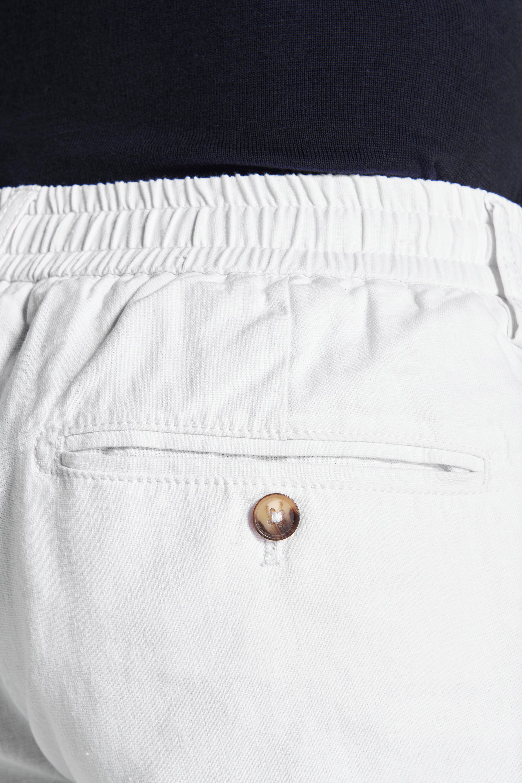 Pantalaccio misto lino bianco-Dan John