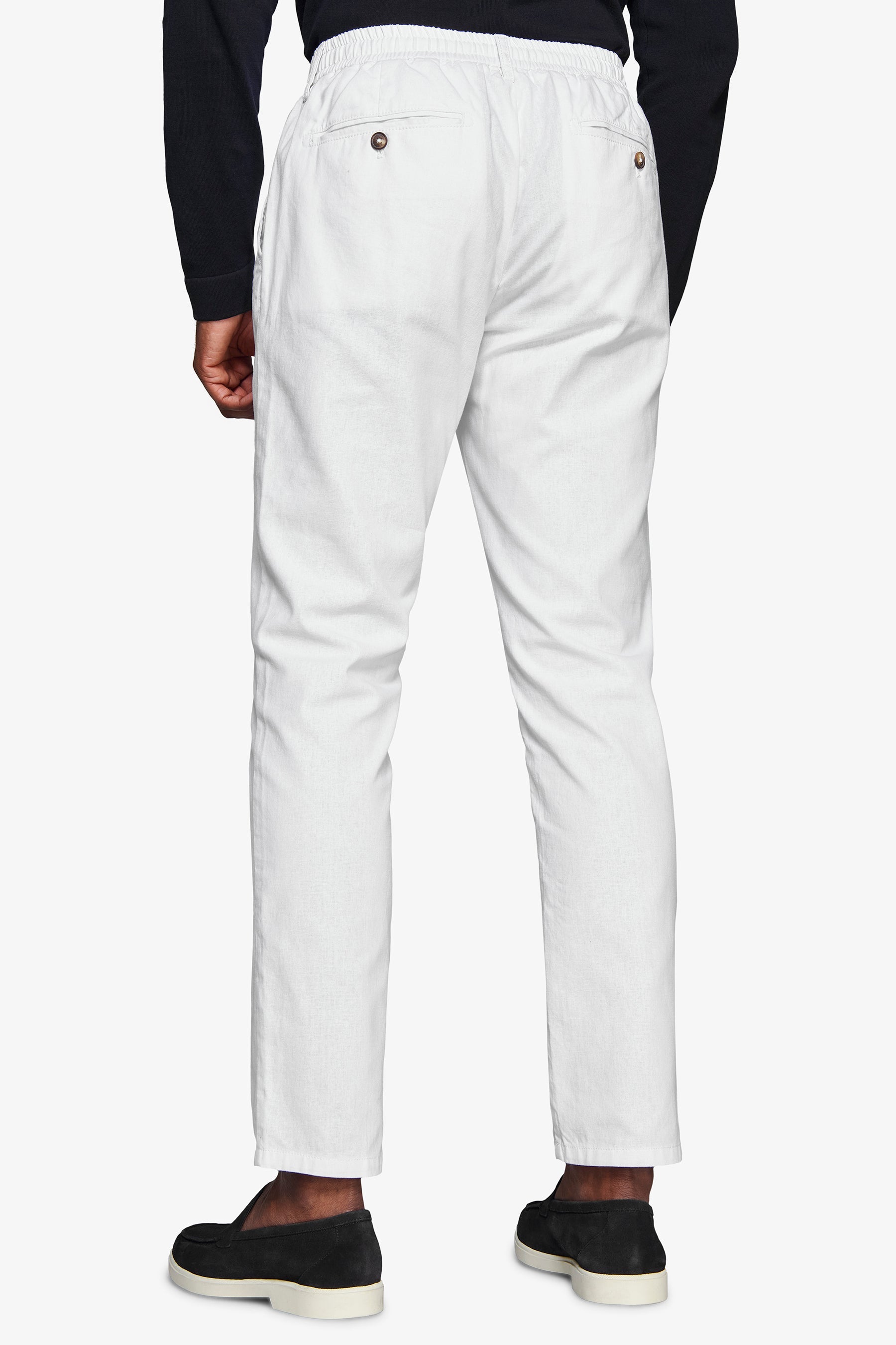 Pantalaccio misto lino bianco-Dan John