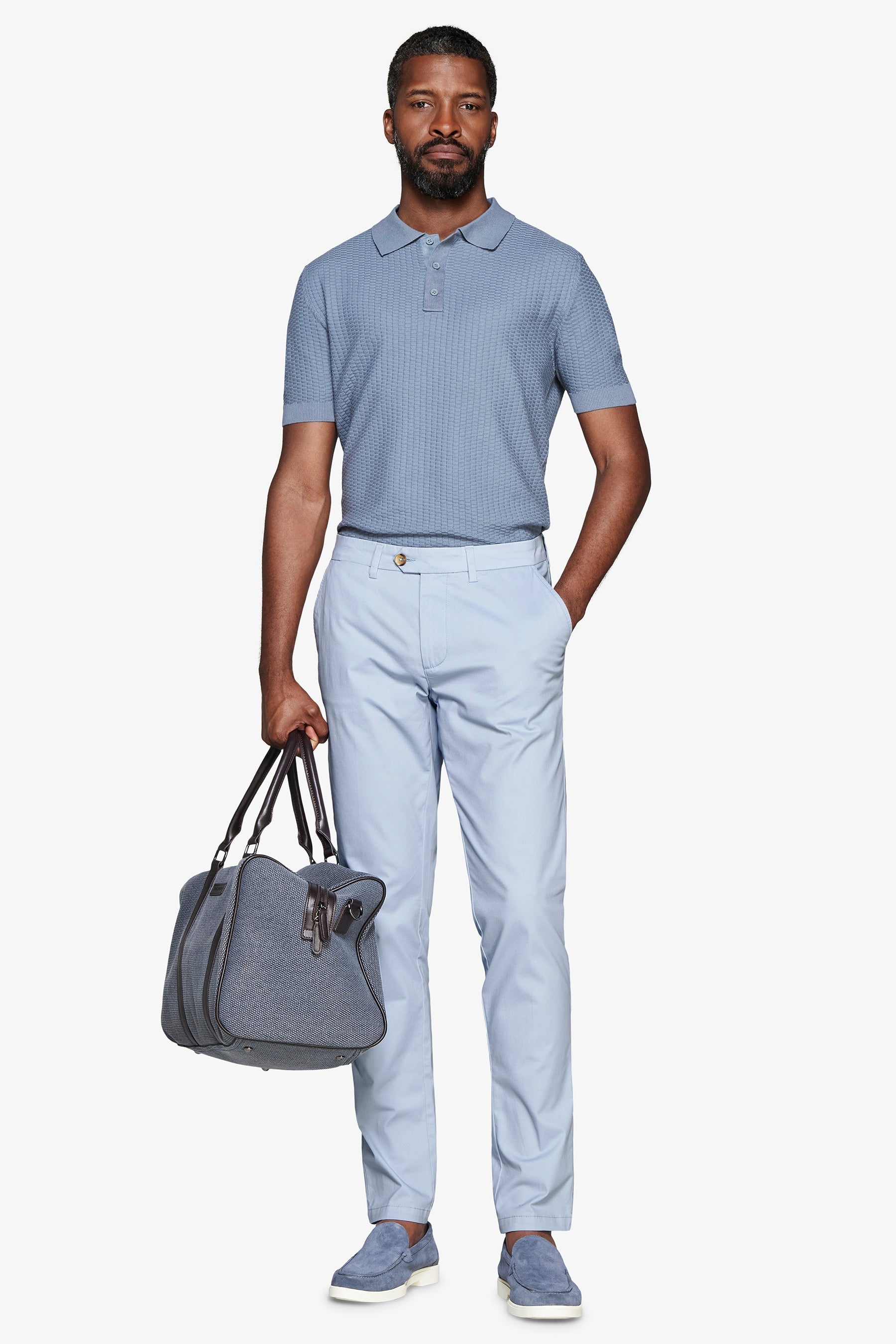 Polo in maglia punto dadino avion-Dan John