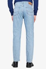 Pantaloni denim blu chiaro-Dan John
