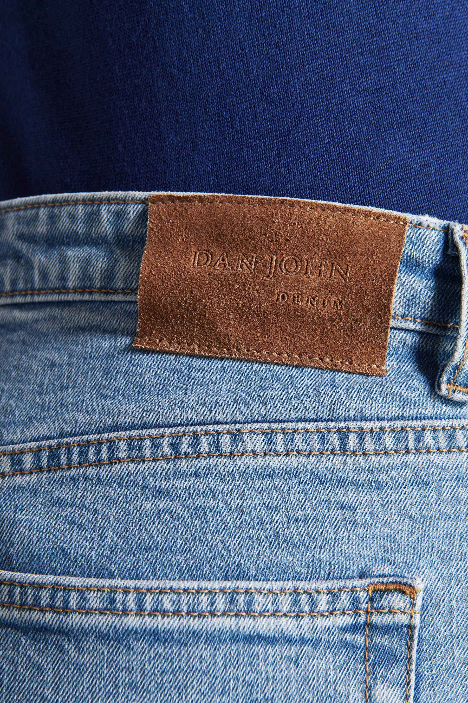Pantaloni denim blu chiaro-Dan John