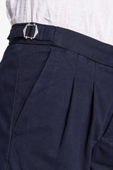 Blue woven Bermuda shorts