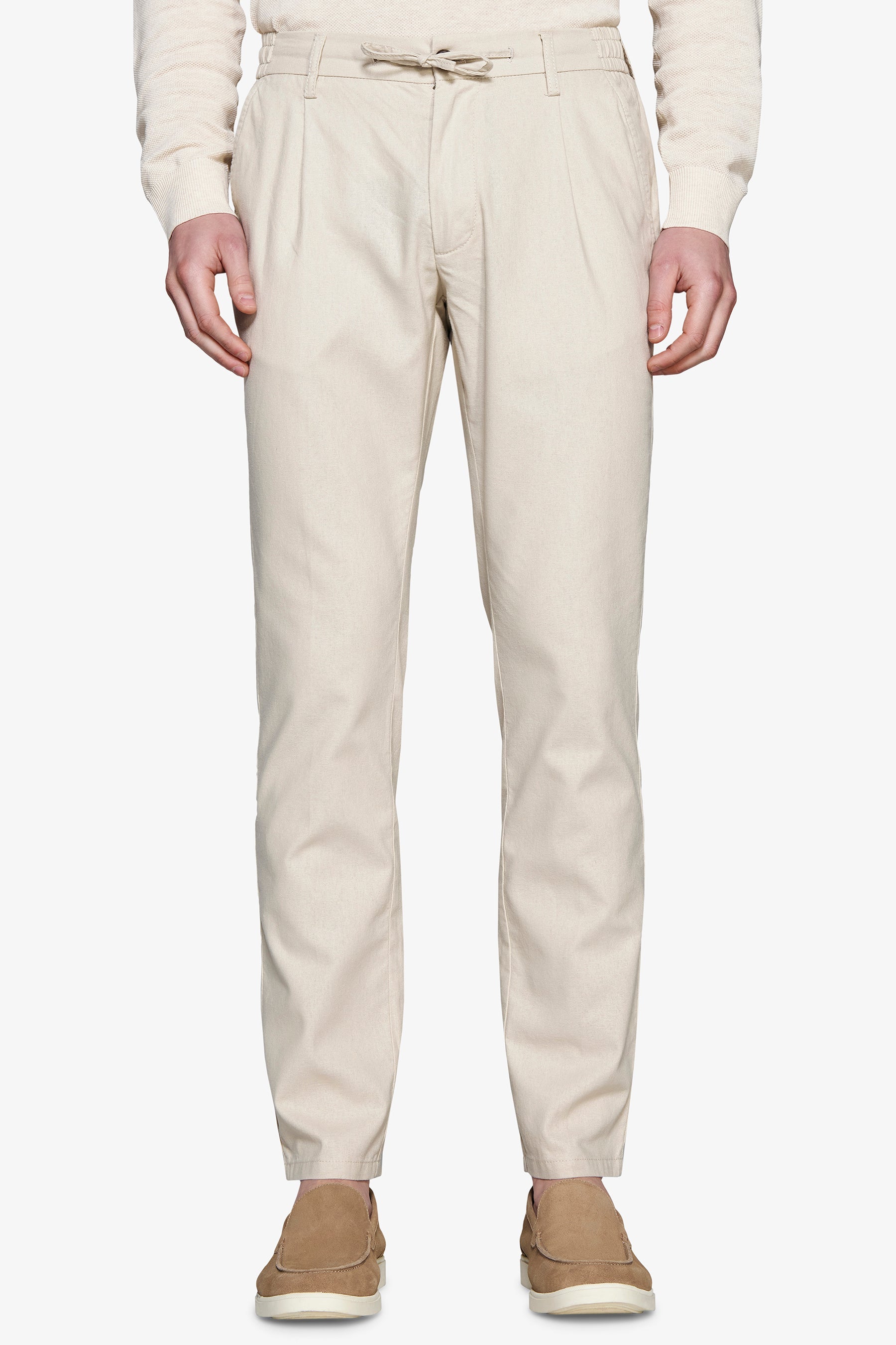 Pantalaccio misto lino sabbia-Dan John