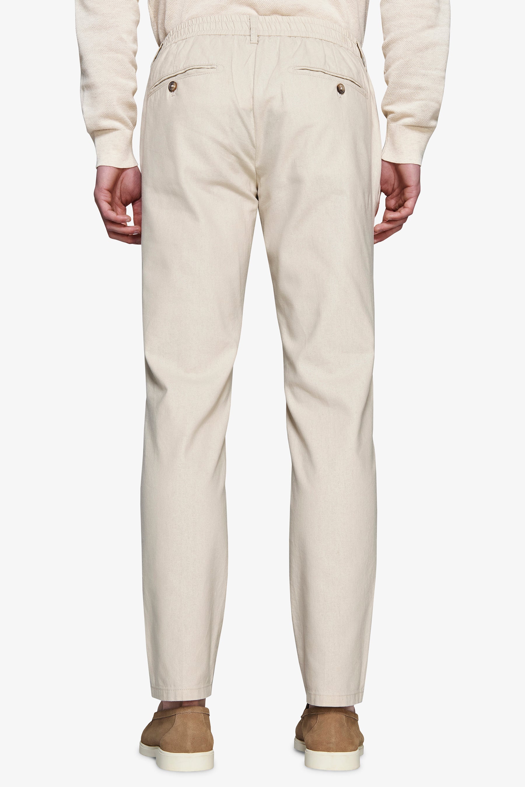 Pantalaccio misto lino sabbia-Dan John