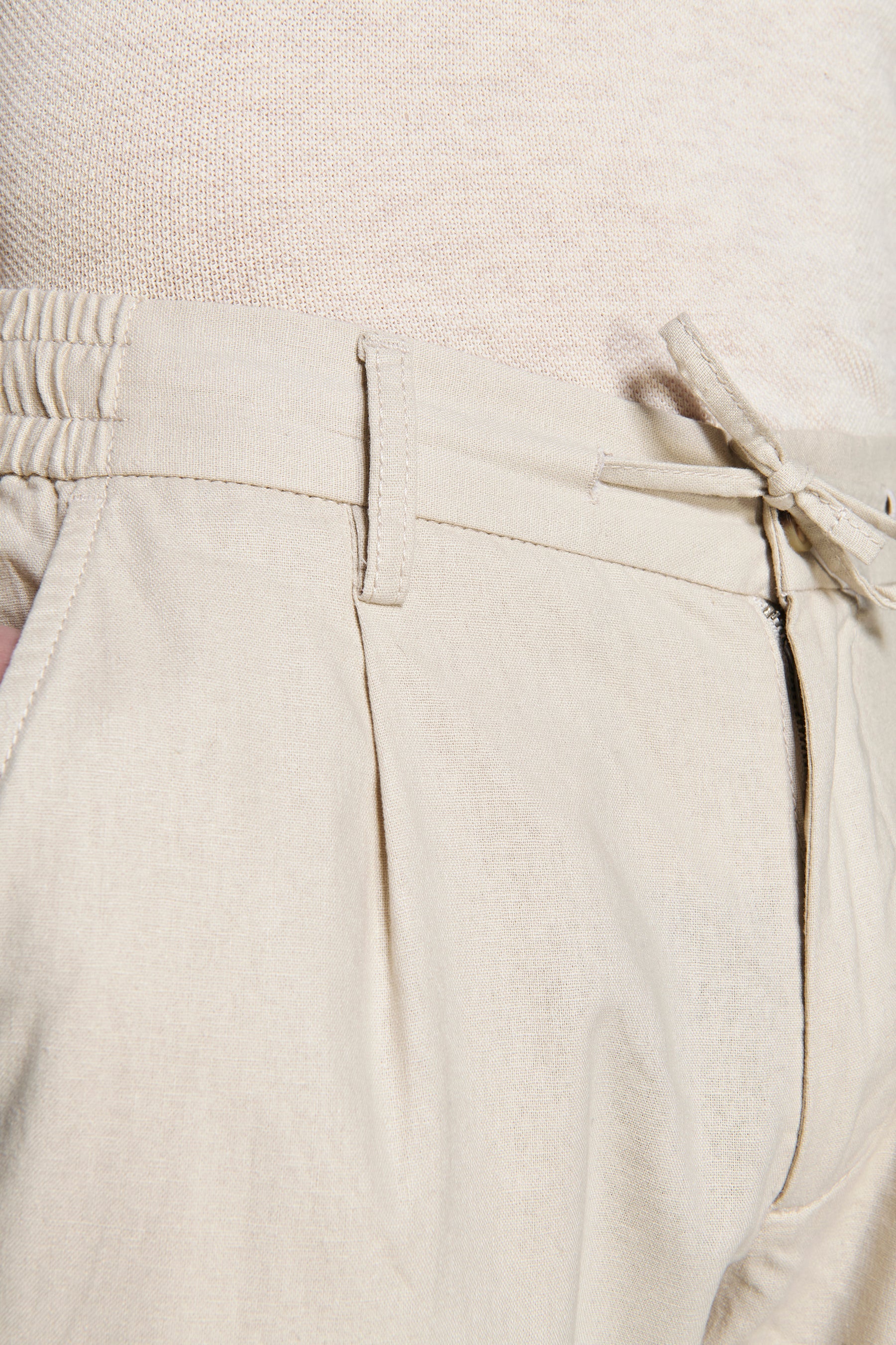 Pantalaccio misto lino sabbia-Dan John