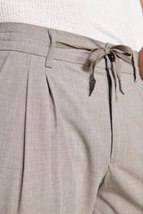 Pantalaccio tela melange tortora-Dan John