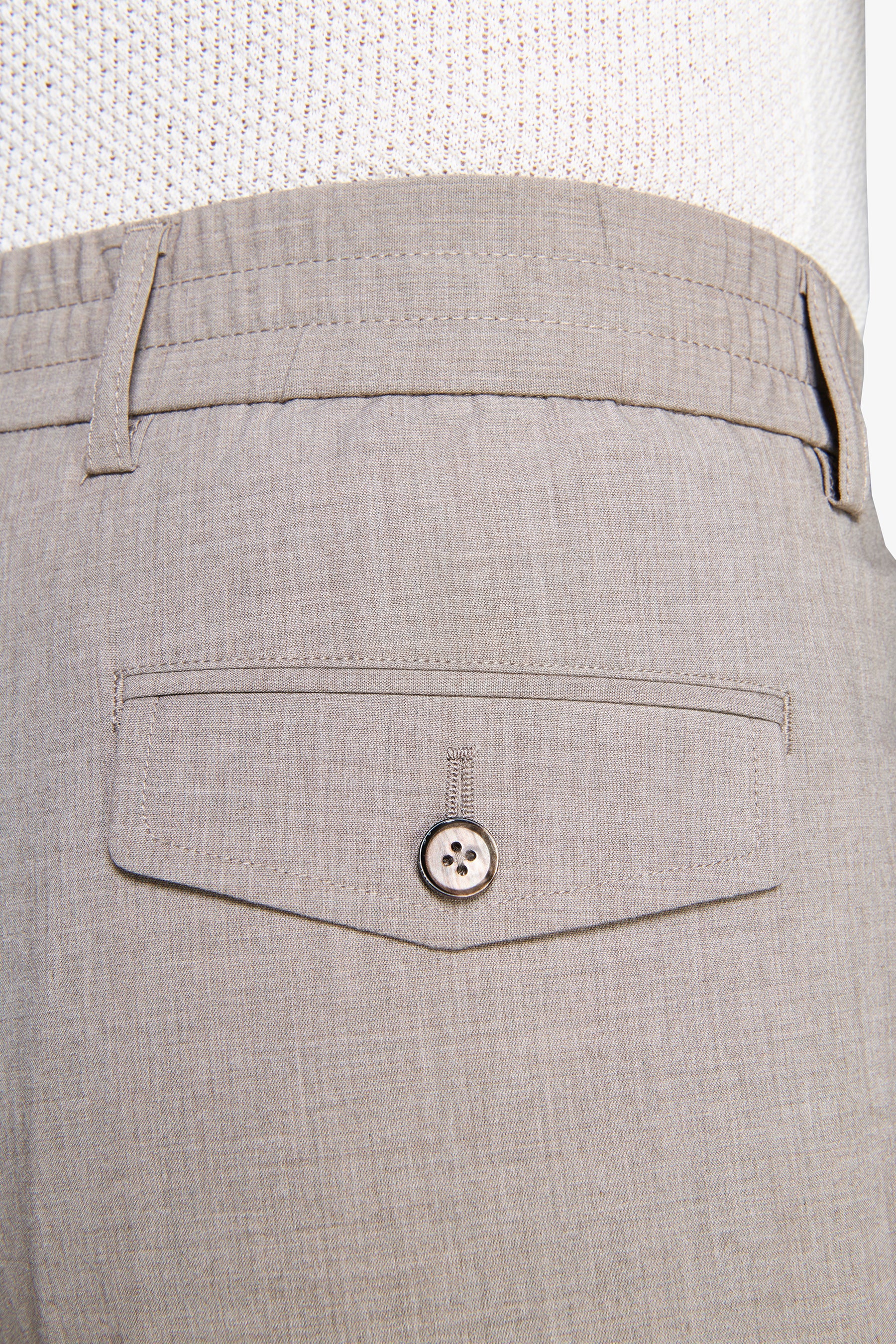Pantalaccio tela melange tortora-Dan John