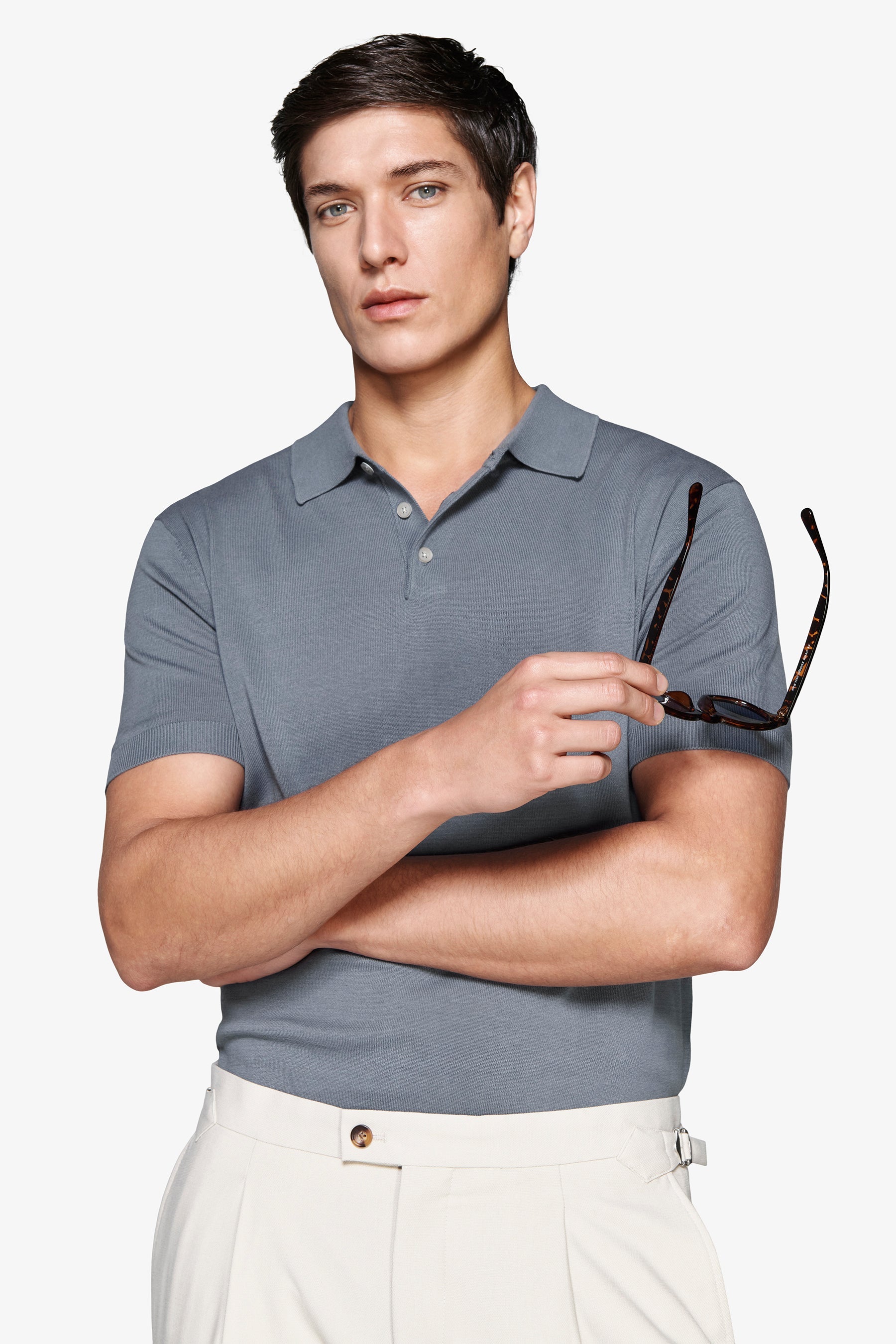 Polo in maglia avion-Dan John