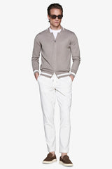Blazer in maglia misto lino tortora DNJ-Dan John