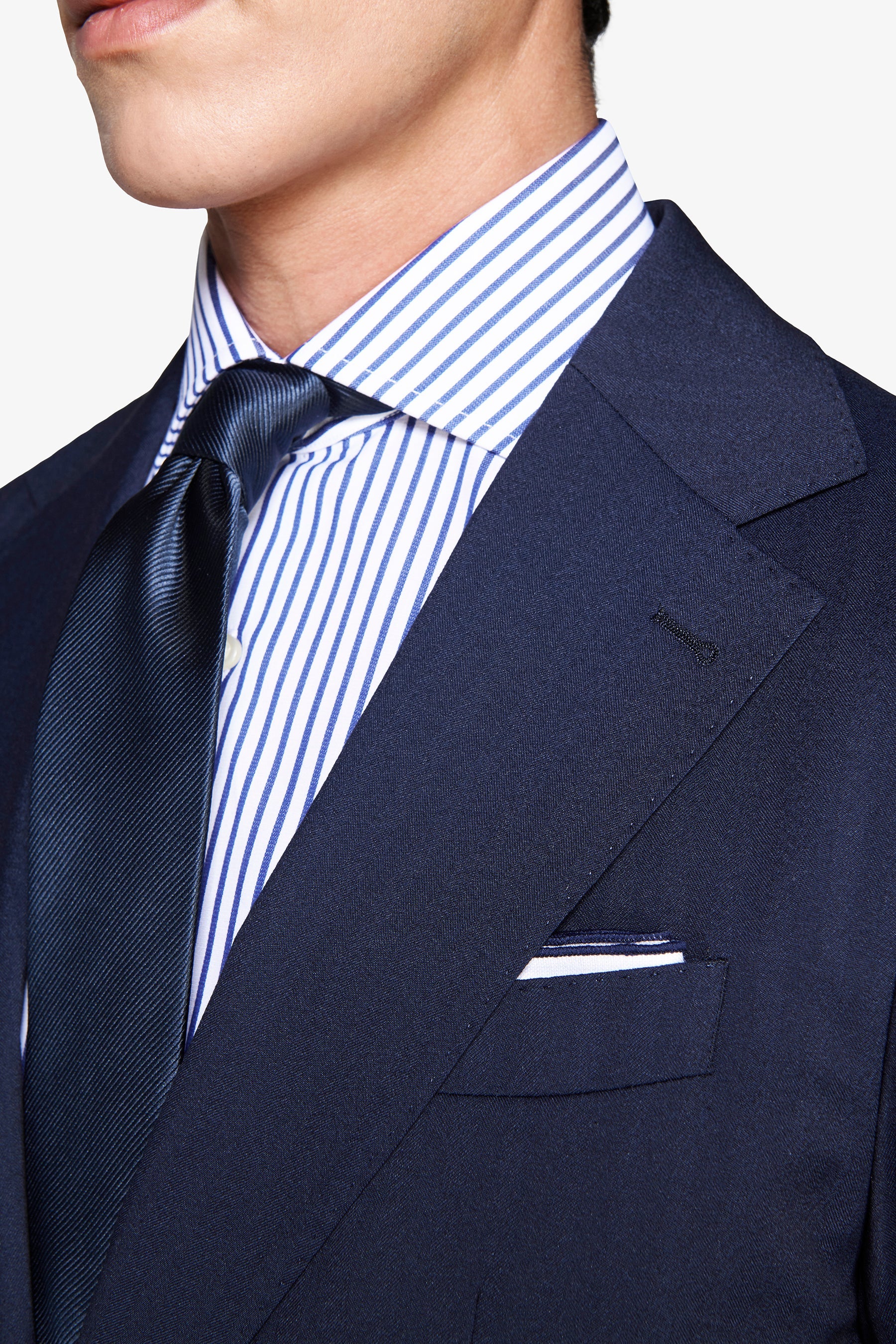 Giacca Herringbone blu-Dan John
