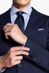 Giacca Herringbone blu-Dan John