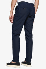 Pantalaccio misto lino blu-Dan John
