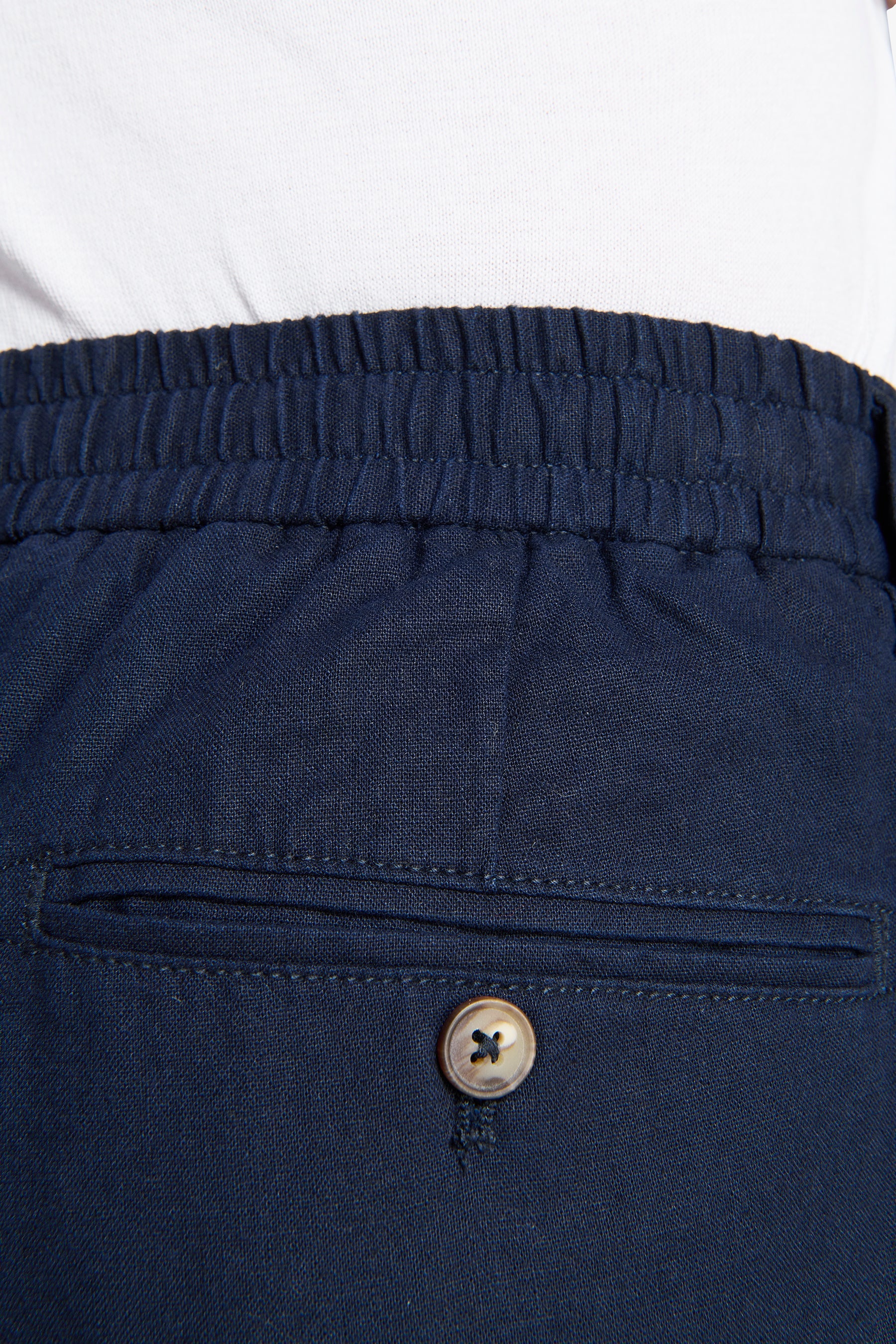Pantalaccio misto lino blu-Dan John