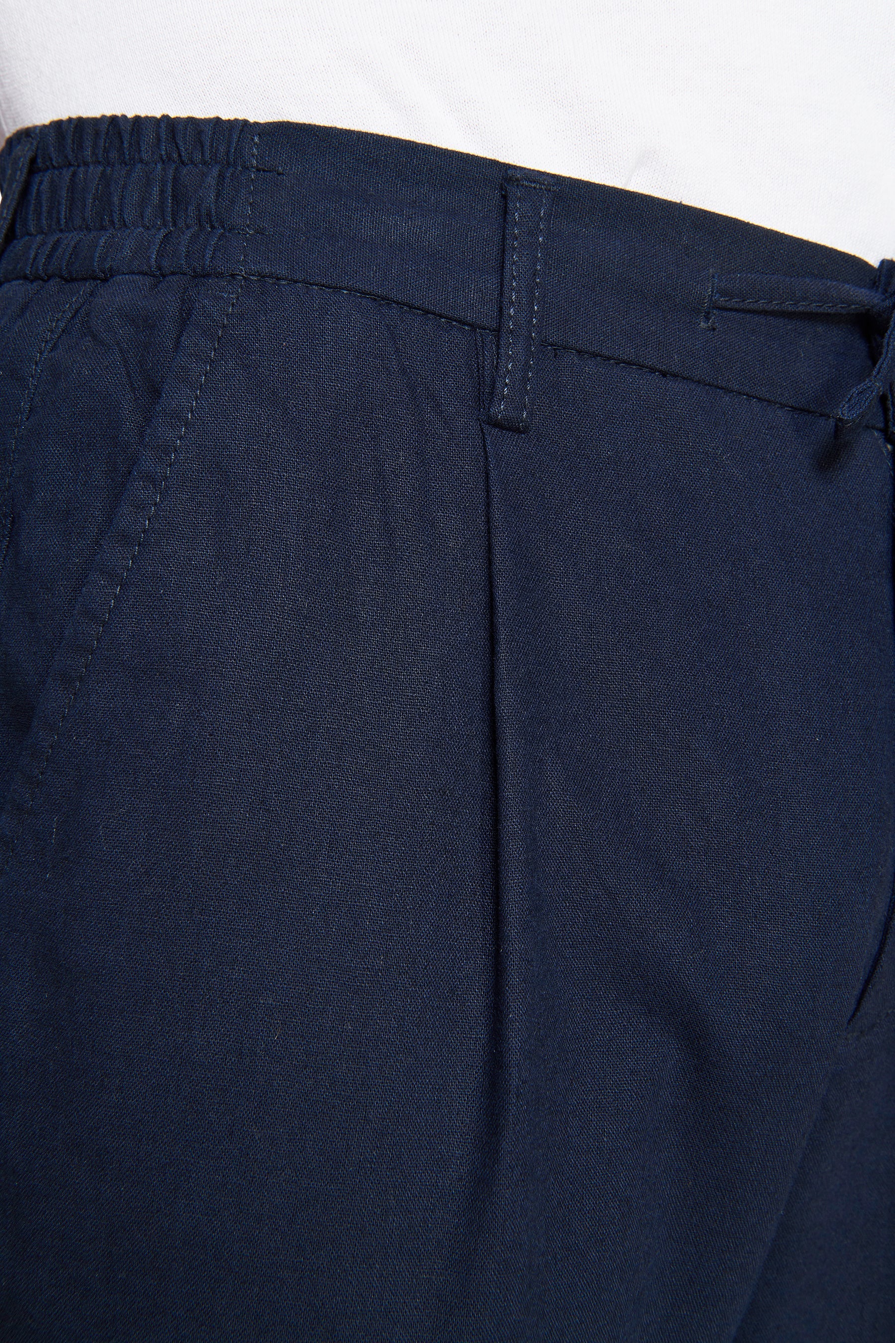 Pantalaccio misto lino blu-Dan John