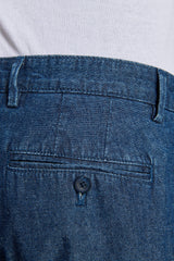 Pantaloni doppia pinces chambray-Dan John