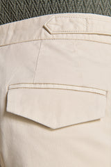 Sand-colored Bermuda shorts