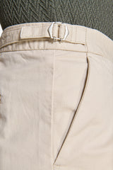 Sand-colored Bermuda shorts