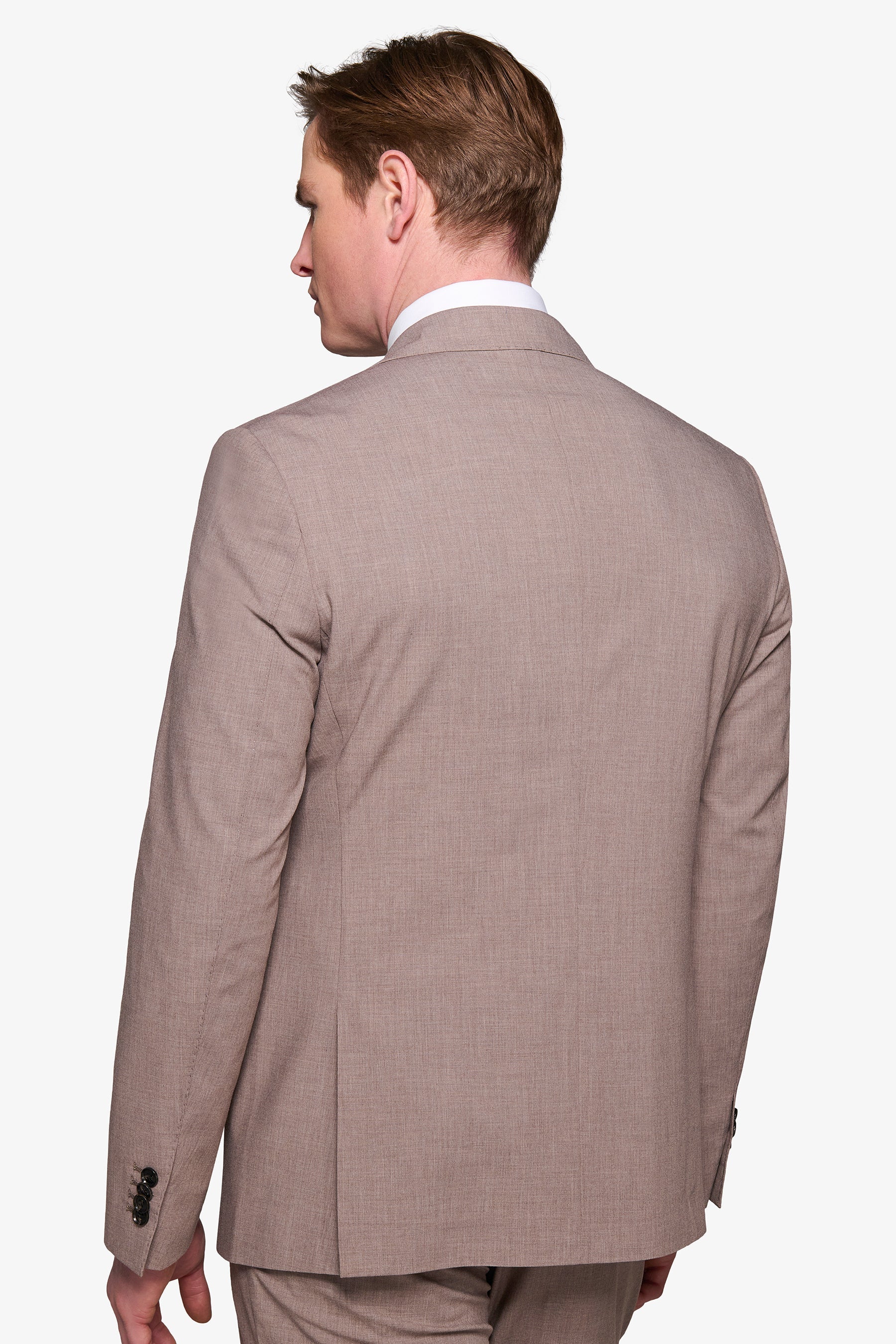 Light mud grisaille suit jacket