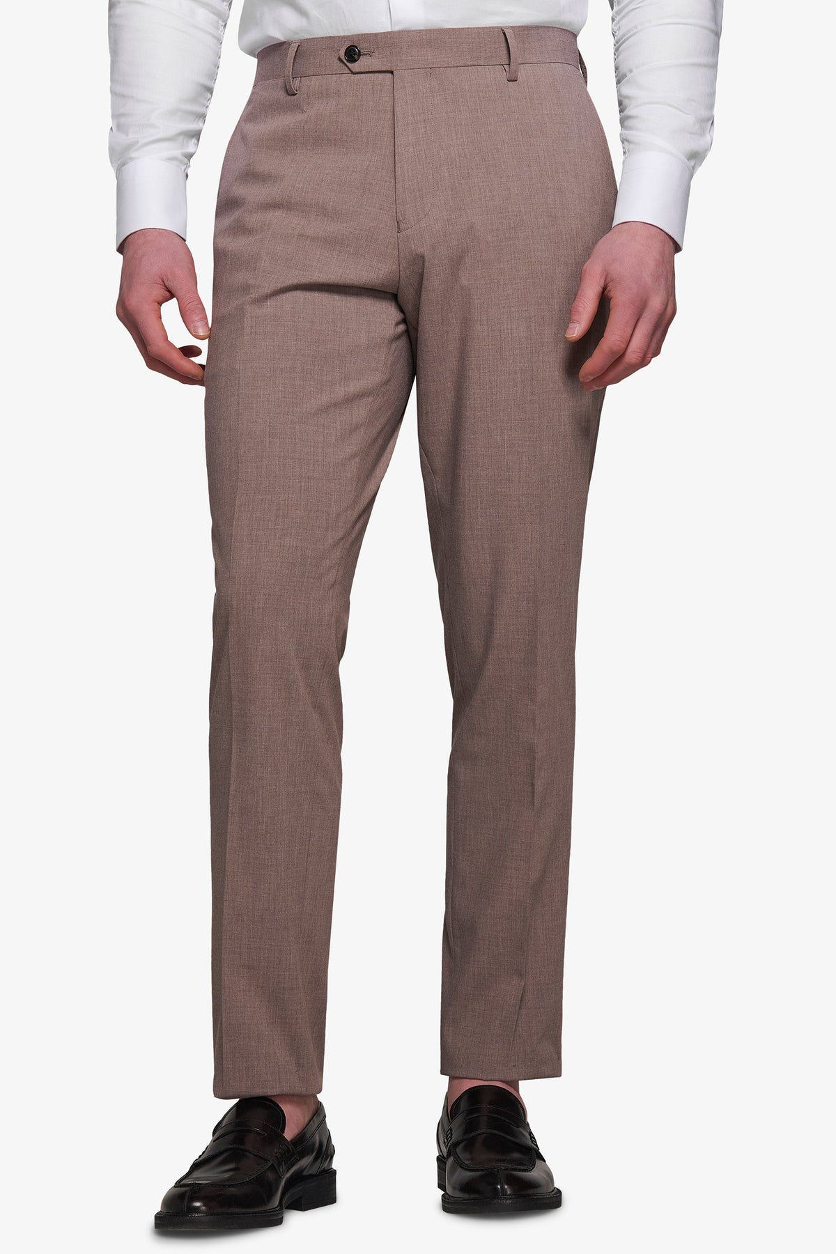 XUNP10-5024-SCAFANGO--SUIT TROUSERS--MUD--48