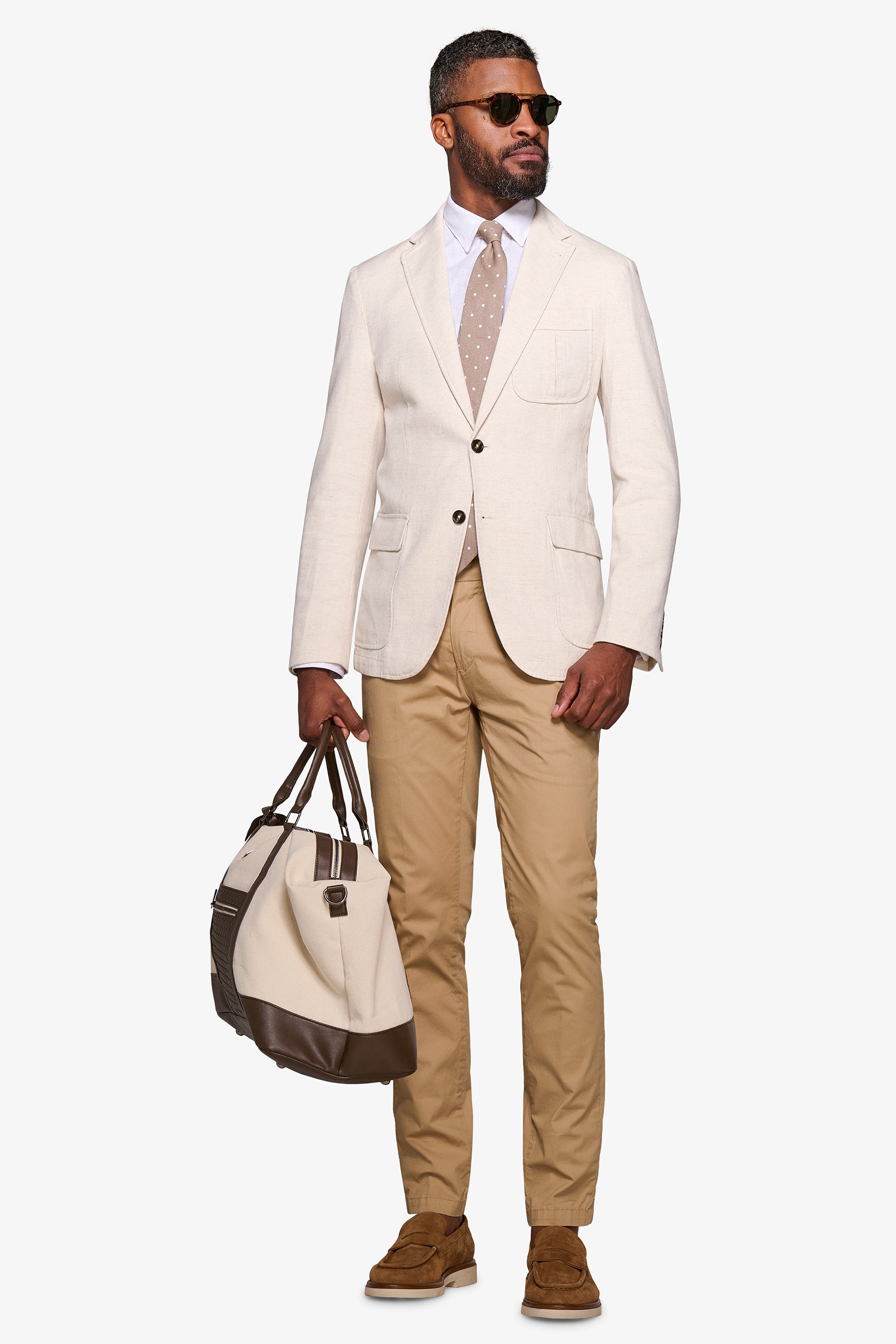 Sand herringbone jacket