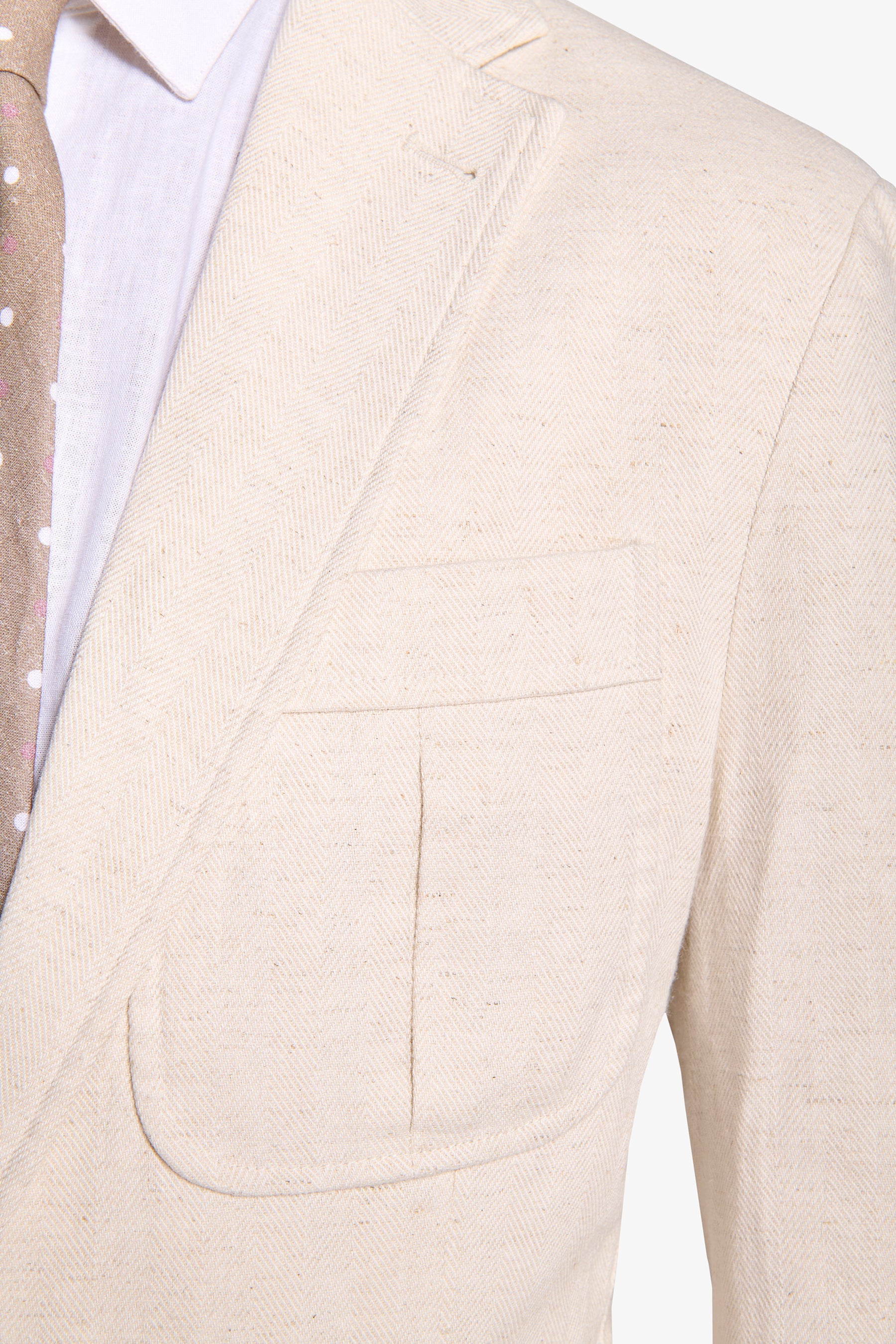 Sand herringbone jacket