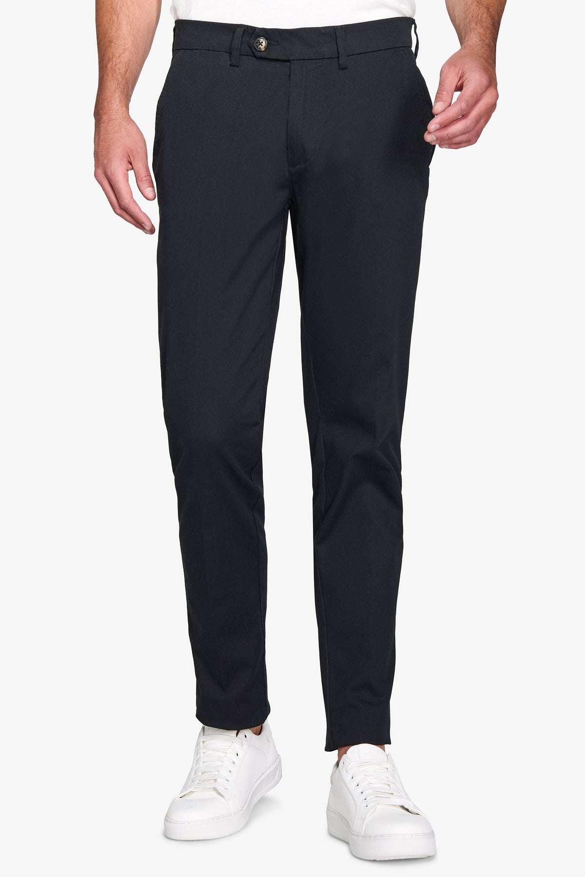 Black chino trousers