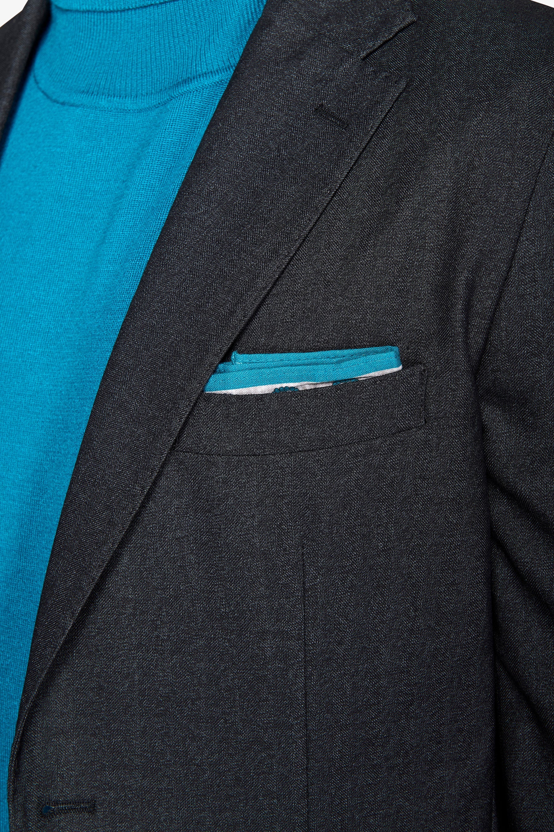 Giacca da abito twill melange nero-Dan John