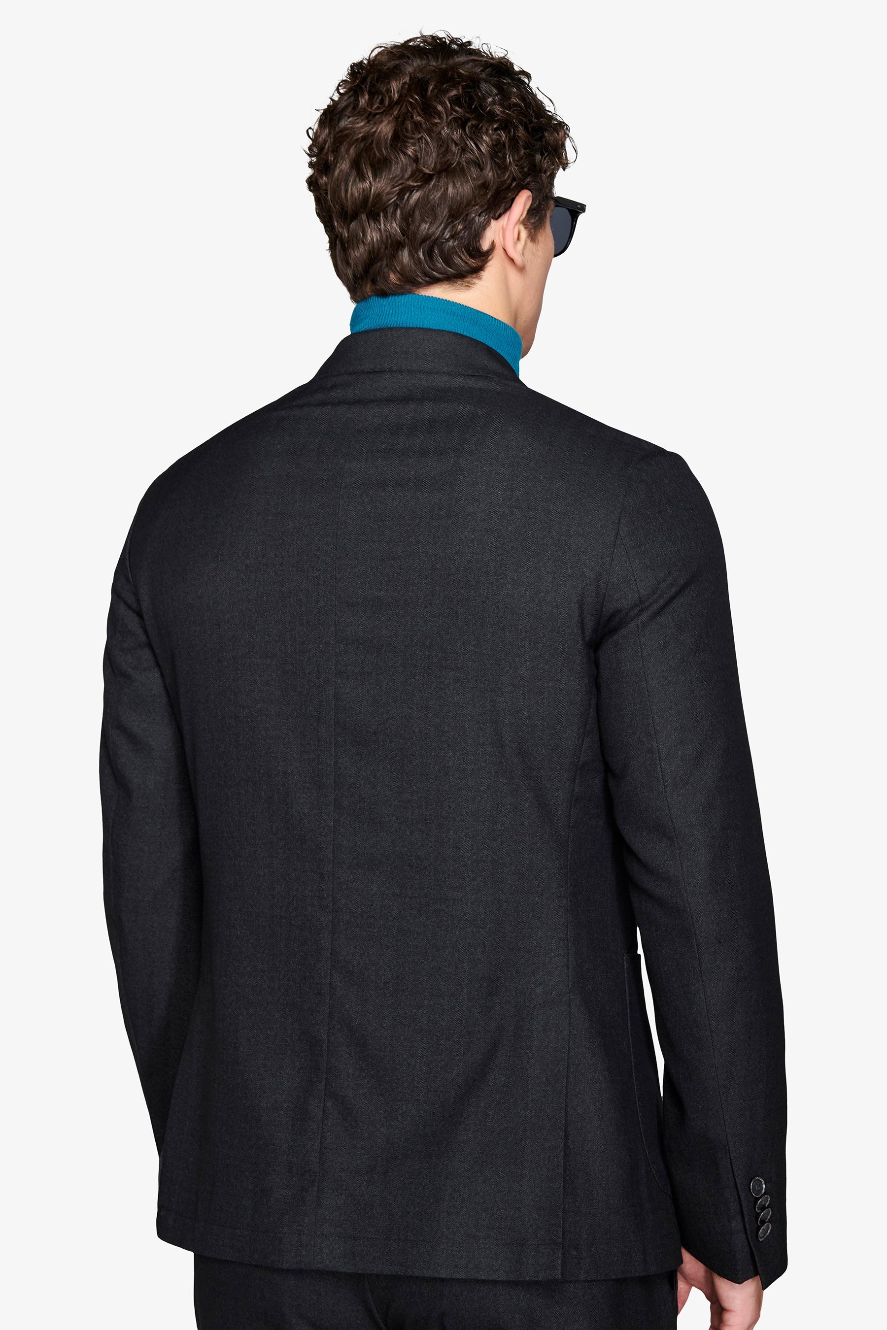 Giacca da abito twill melange nero-Dan John