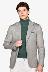 Sage herringbone jersey jacket