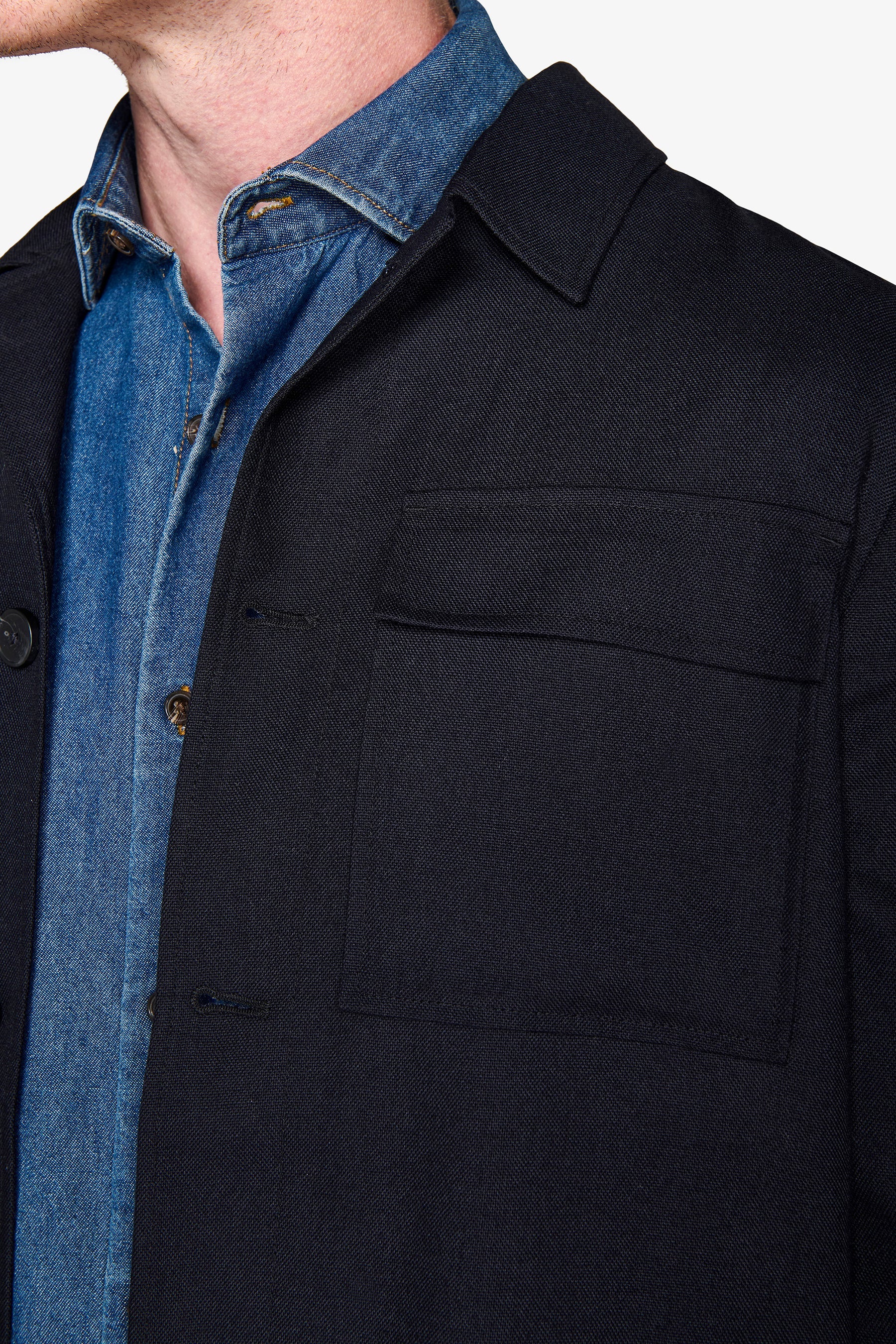 Giacca da abito worker blu-Dan John