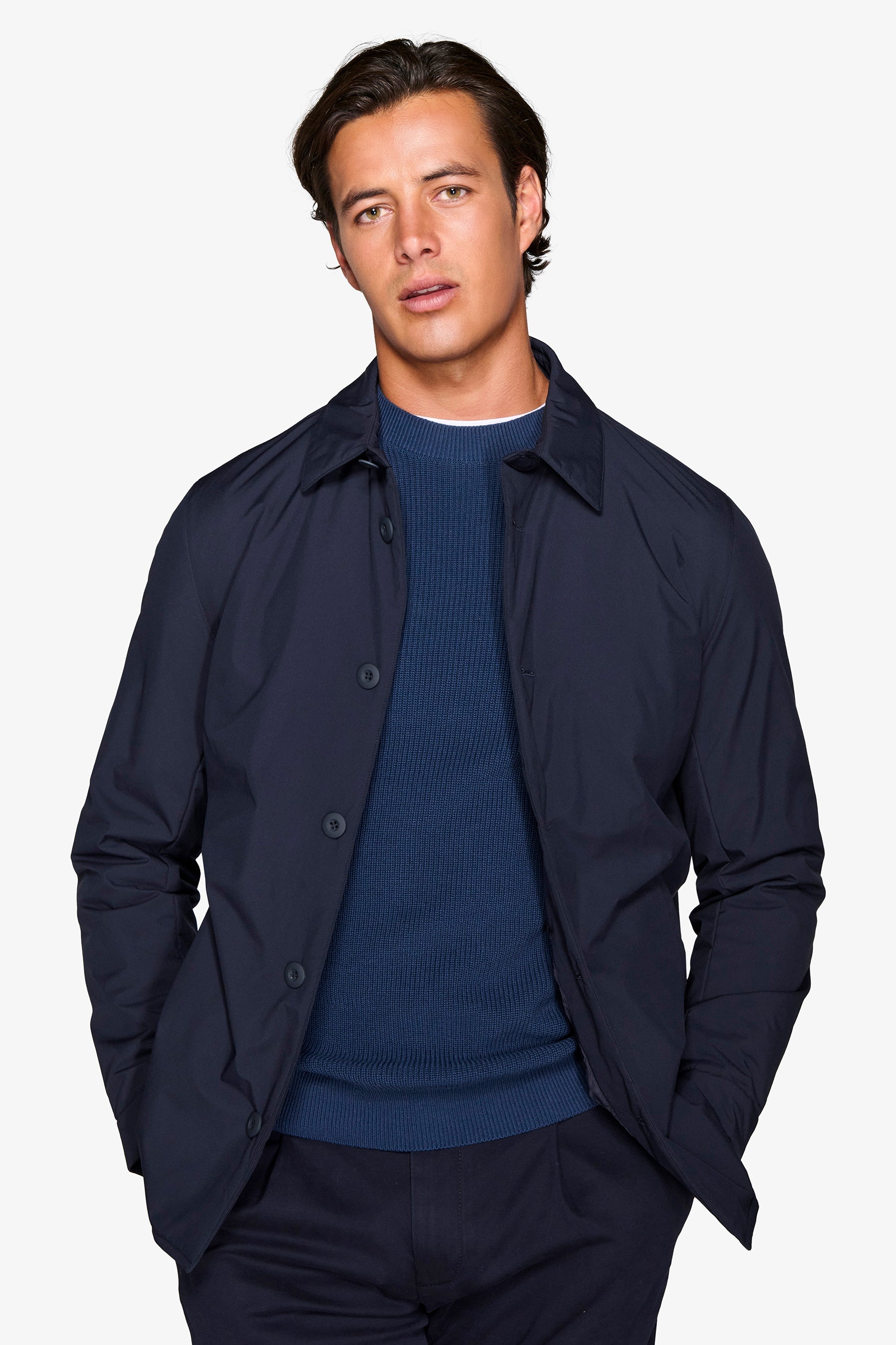 Trench corto blu-Dan John