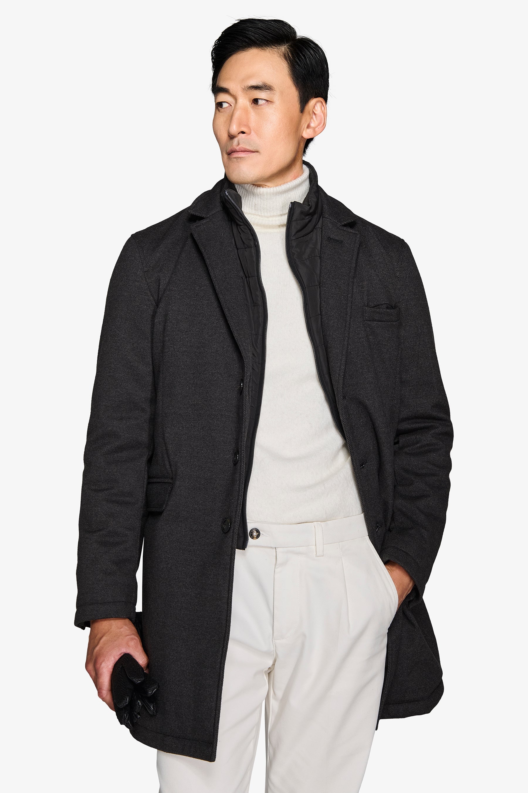 Cappotto trapuntato antracite-Dan John