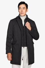 Cappotto trapuntato antracite-Dan John