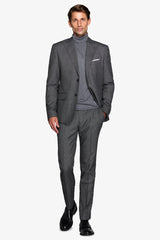 Anthracite bird's eye suit jacket