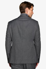 Anthracite bird's eye suit jacket