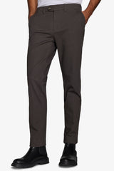 Anthracite gabardine chino trousers