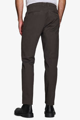 Anthracite gabardine chino trousers