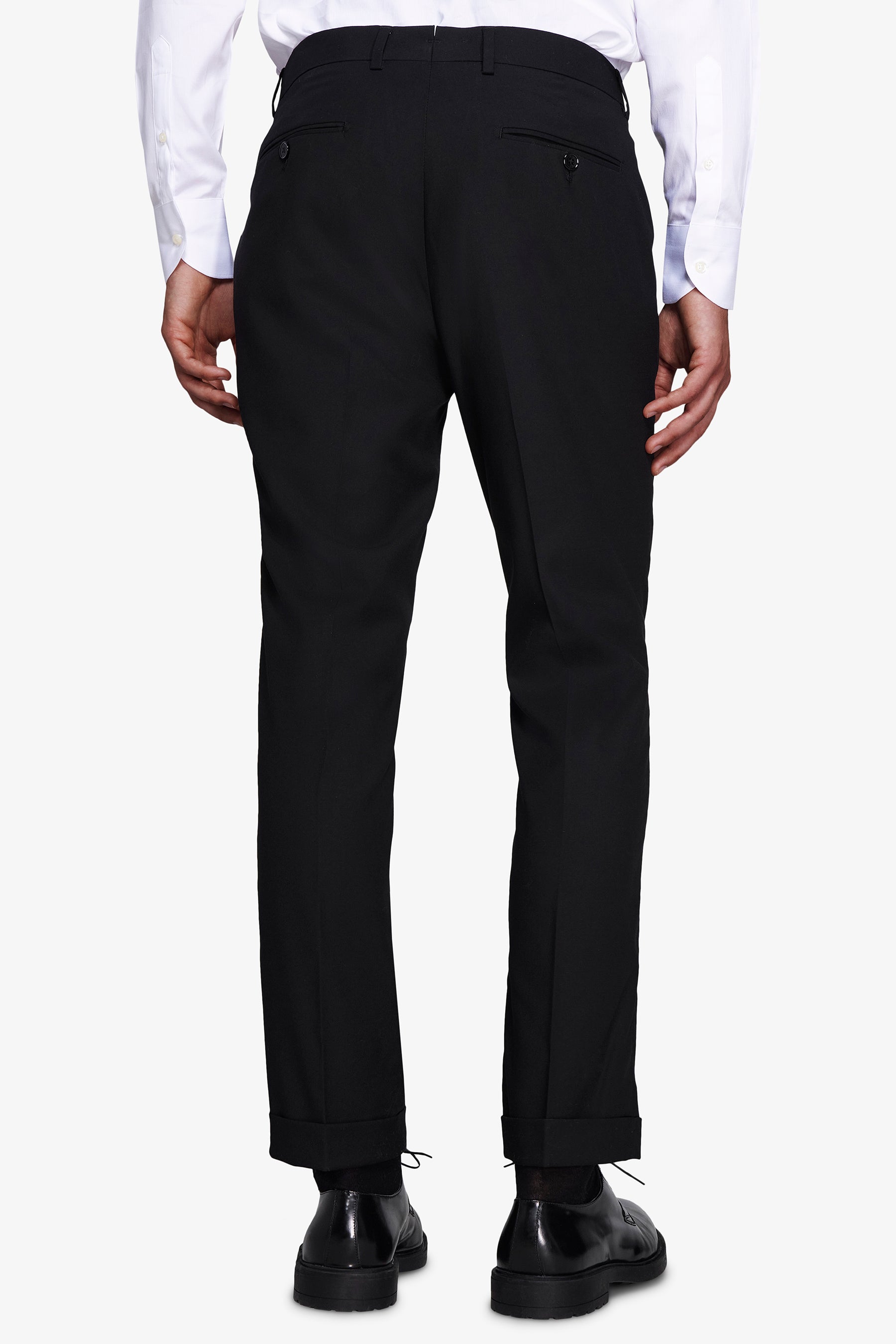 Pantaloni classici con pinces neri-Dan John