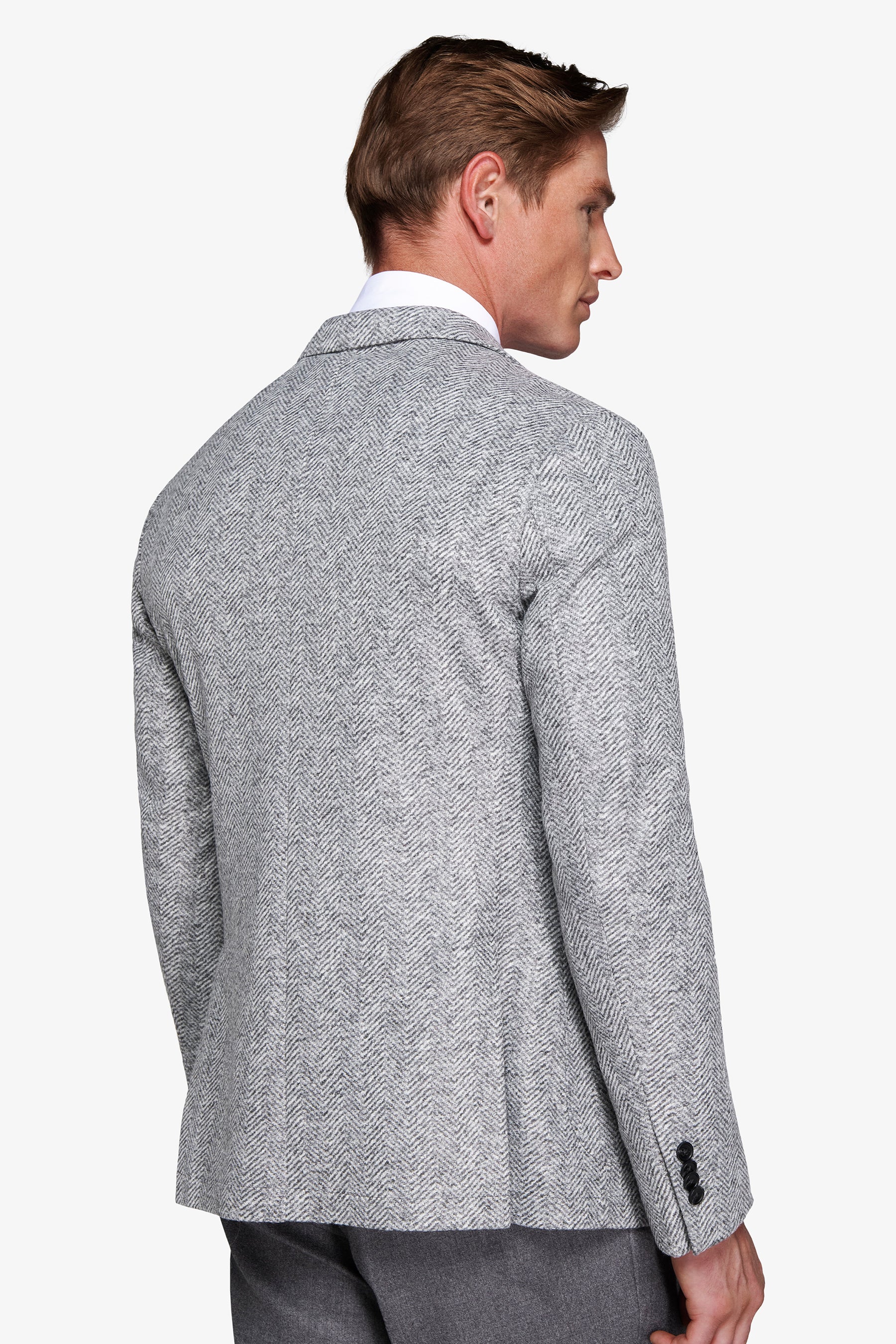 Giacca jersey spigata grigio medio-Dan John