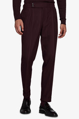 Pantaloni gessati bordeaux-Dan John