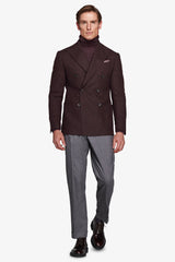 Double breasted Blazer Flannel Effect