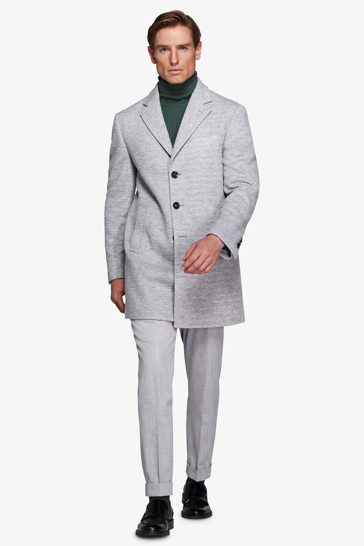 Cappotto baronetto grigio chiaro-Dan John