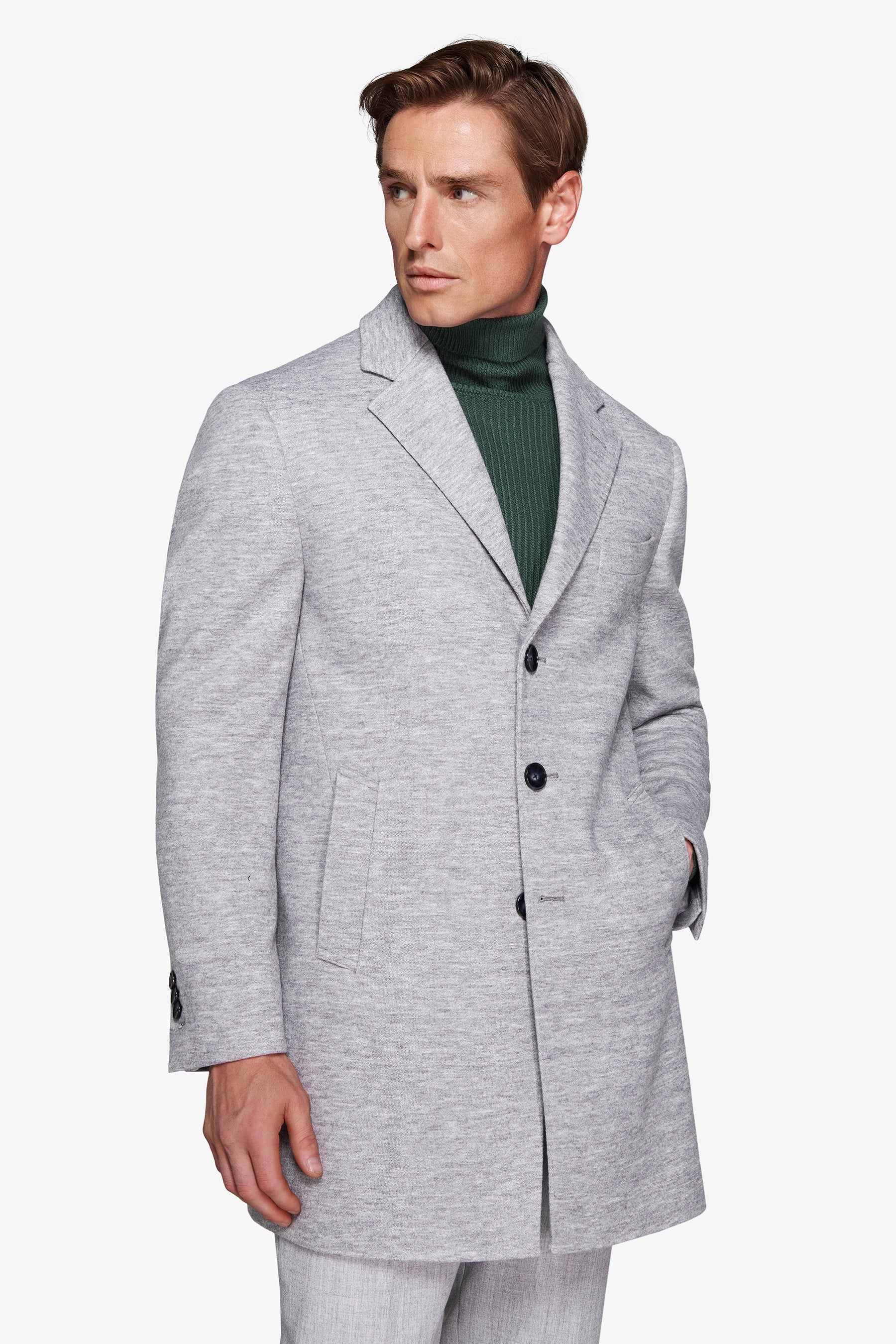 Cappotto baronetto grigio chiaro-Dan John