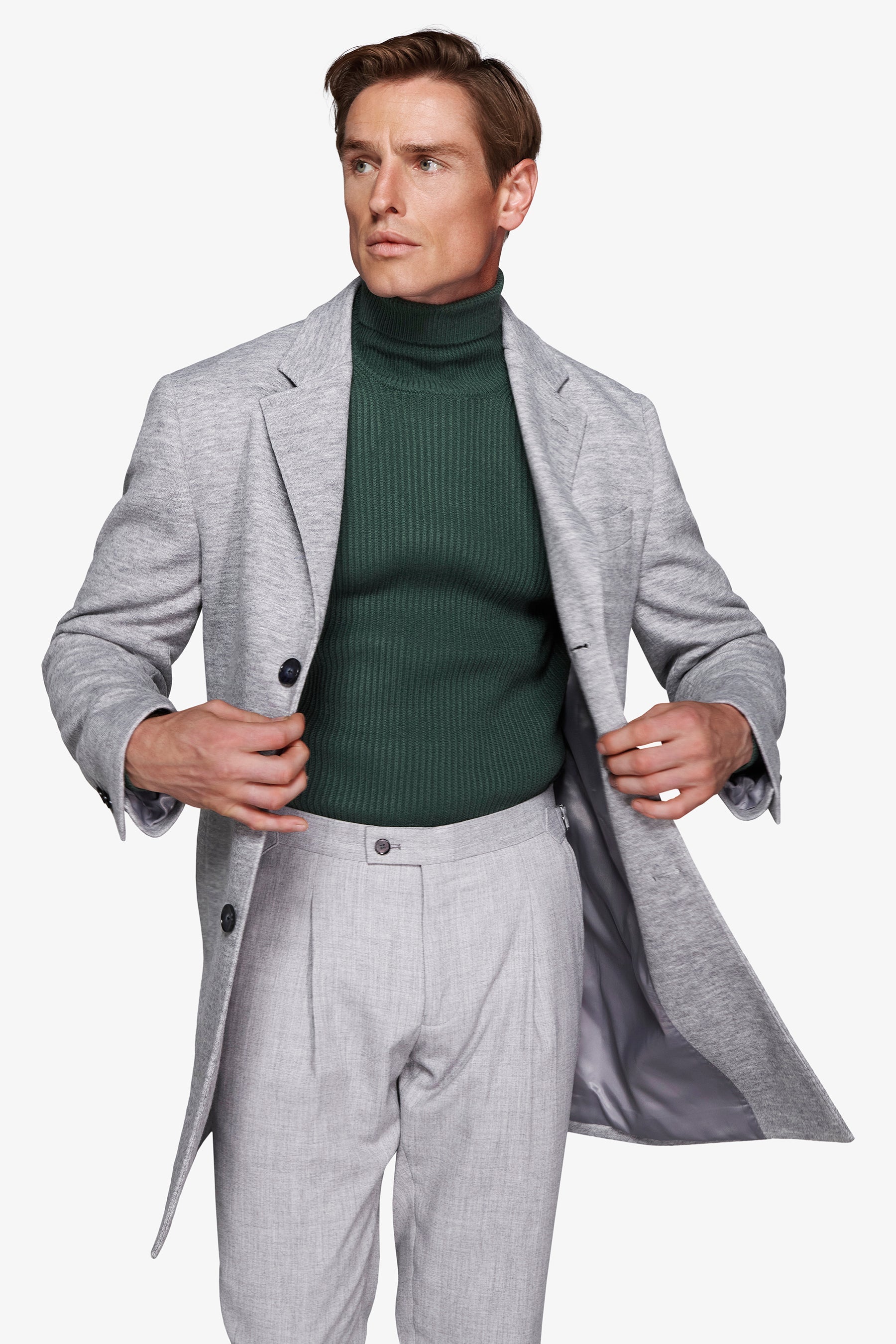 Cappotto baronetto grigio chiaro-Dan John