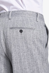 Pantaloni gessati grigio chiaro-Dan John