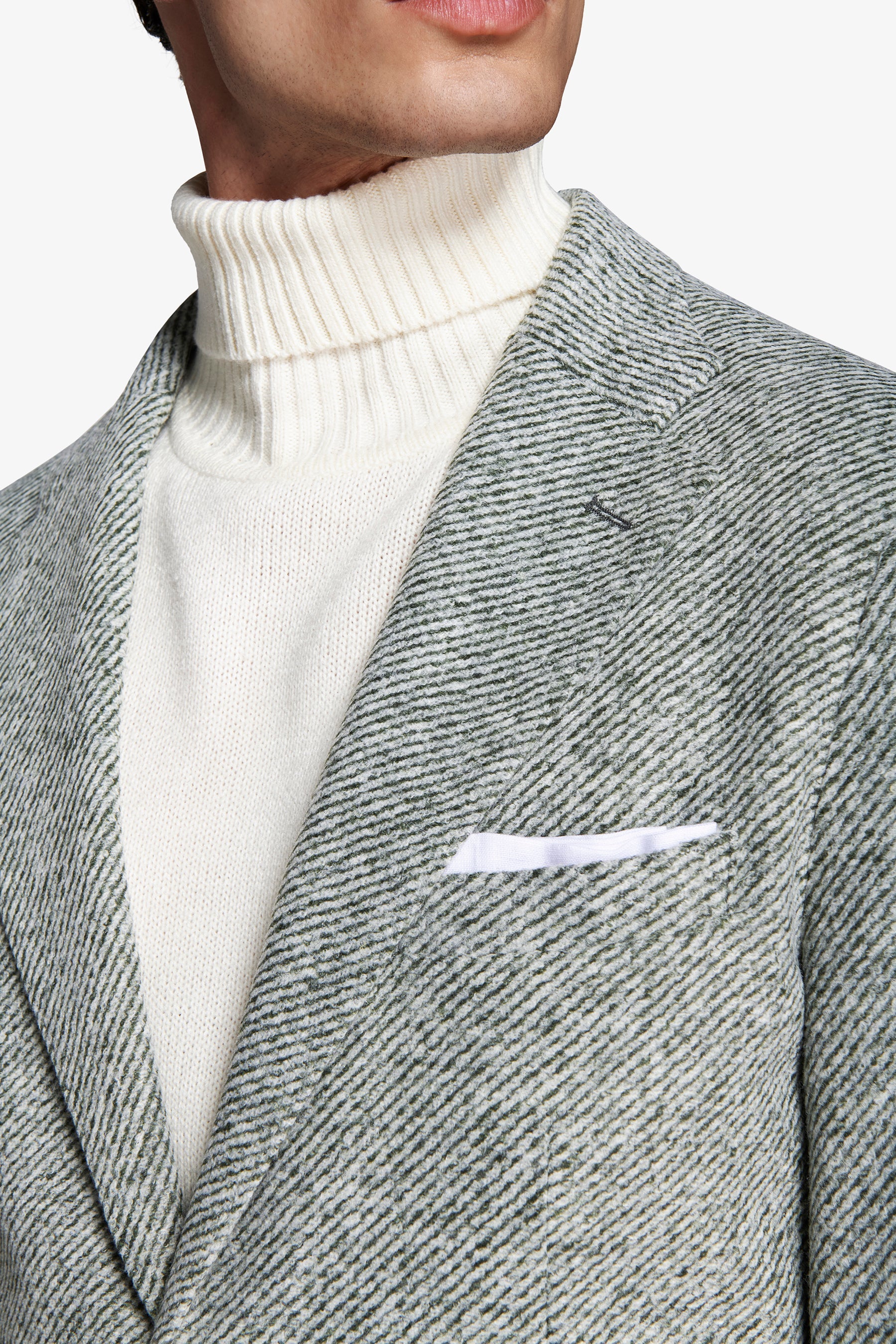 Giacca jersey diagonale verde-Dan John