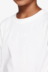 T-shirt con ricamo bianca Kids-Dan John