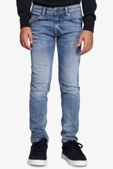 Pantaloni denim blu medio Kids-Dan John